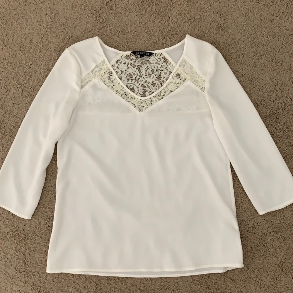 NWOT Express Blouse with lace